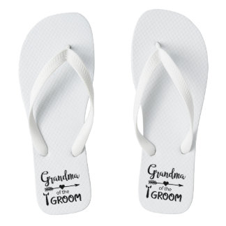 Chanclas Abuela de Groom Flip Flops