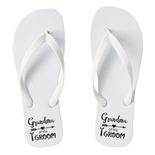 Chanclas Abuela de Groom Flip Flops (Plantilla)