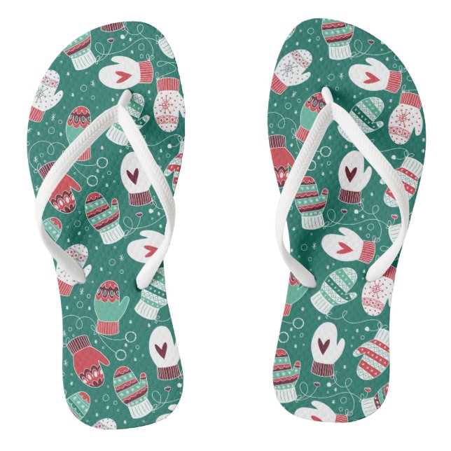 Chanclas Acogedores Navidades de invierno miden el patrón e (Plantilla)