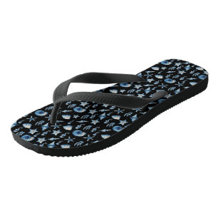 Chanclas Acuarela bajo el patrón marino