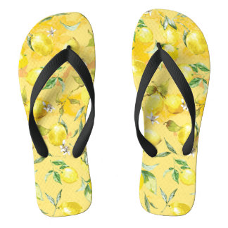 Chanclas Acuarela limón IV