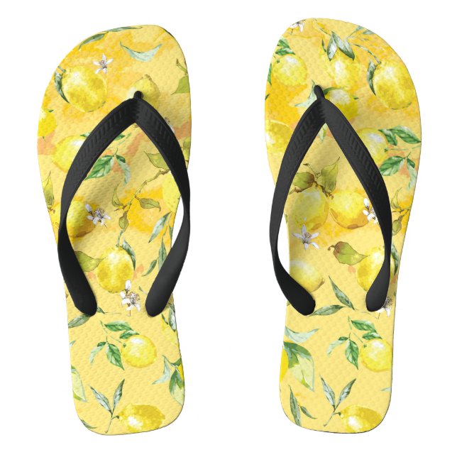Chanclas Acuarela limón IV (Plantilla)