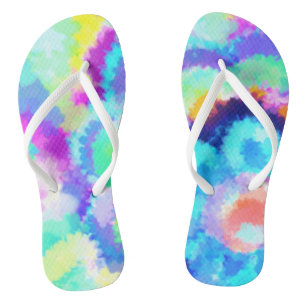 Chanclas Acuarelas Coloridas de Verano
