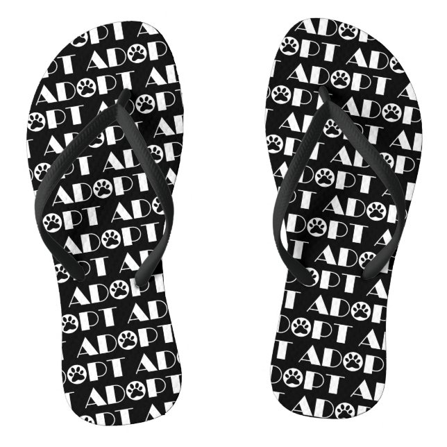 Chanclas Adoptar perro de pezuña (Plantilla)