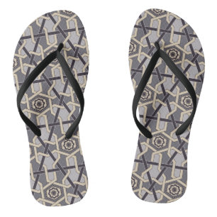 Chanclas Adorno étnico oriental Patrón de bordado decorativ