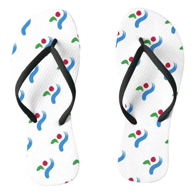 Chanclas Adult Slim Straps with Flag of Seoul (Plantilla)