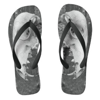 Chanclas adultas con diseño de calavera