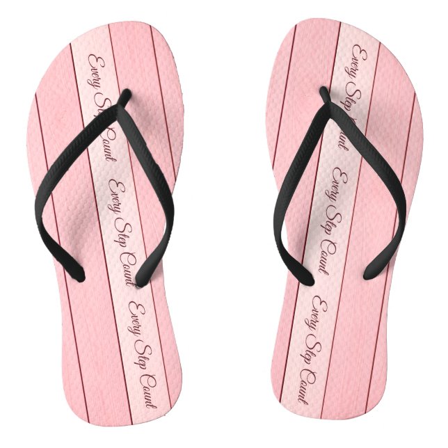 Chanclas Aesthetic Vertical Wood Pattern Pink Colour  (Plantilla)