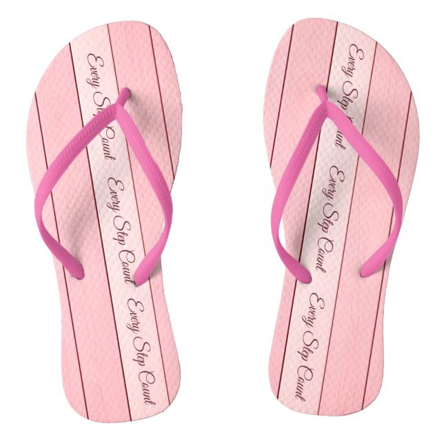 Chanclas Aesthetic Vertical Wood Pattern Pink Colour  (Plantilla)