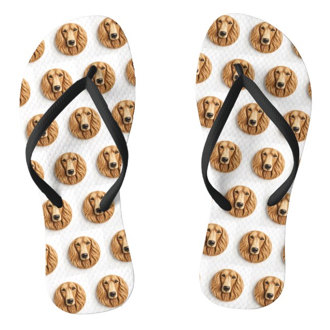 Chanclas Afghan Hound 3D Inspirado (Plantilla)