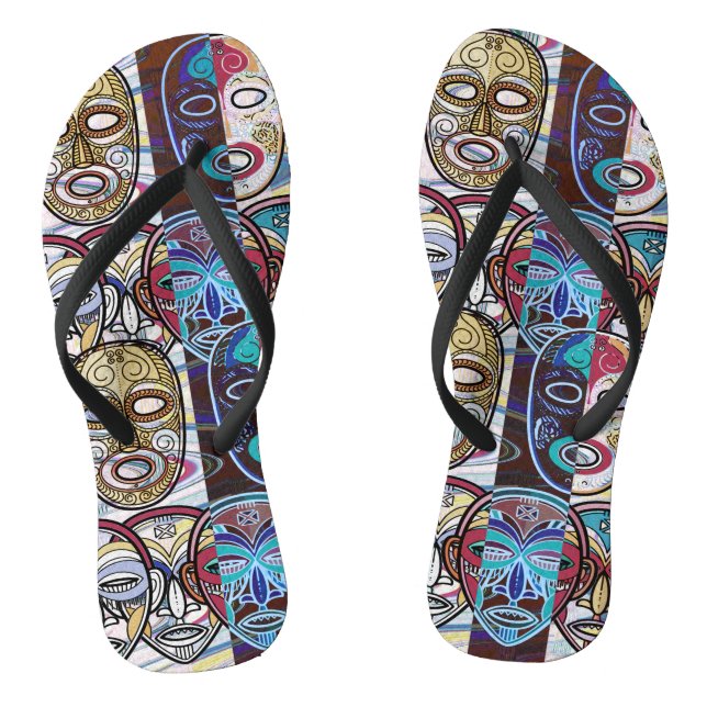 Chanclas African Masks V2 (Plantilla)