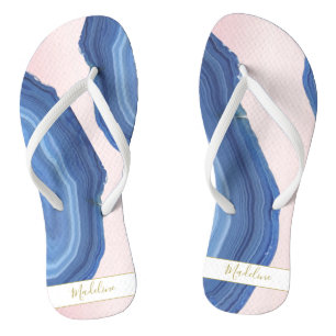 Chanclas Agate rosa azul Jewel elegante personal moderno