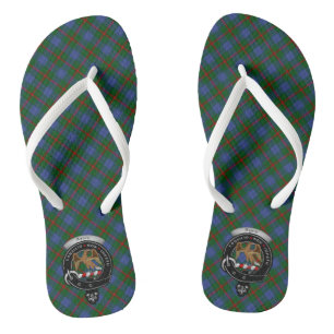 Chanclas Agnew Clan Badge & Tartan Flip Flops
