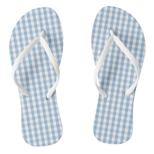 Chanclas Airy Blue Gingham Check