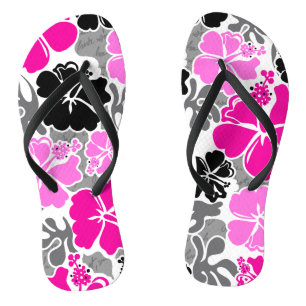 Chanclas Akahai Hawaiian Hibiscus Tropical Floral