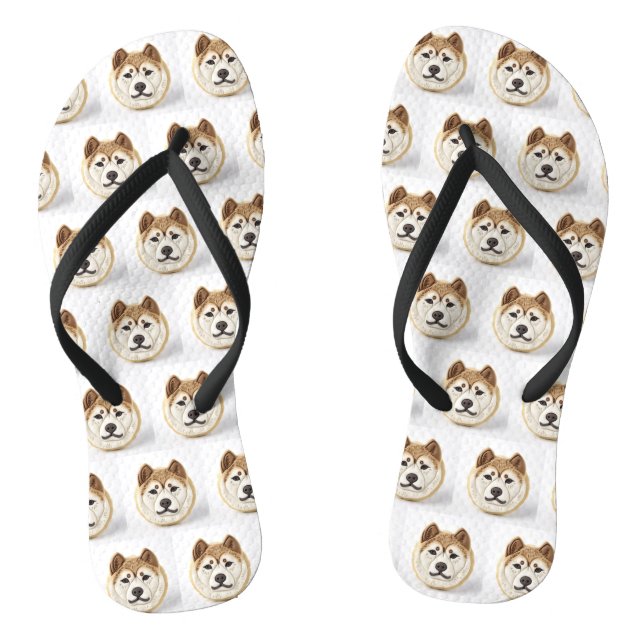 Chanclas Akita Dog 3D Inspirado (Plantilla)