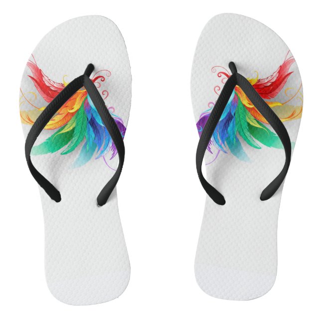 Chanclas Alas de Arcoíris Esponjosas (Plantilla)