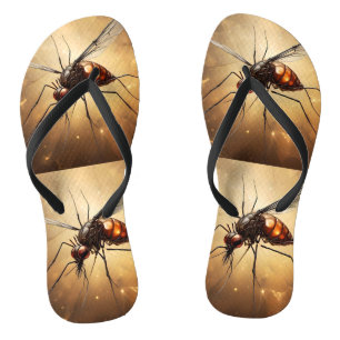 Chanclas Alas Intrincadas: El Arte Fractal del Mosquito