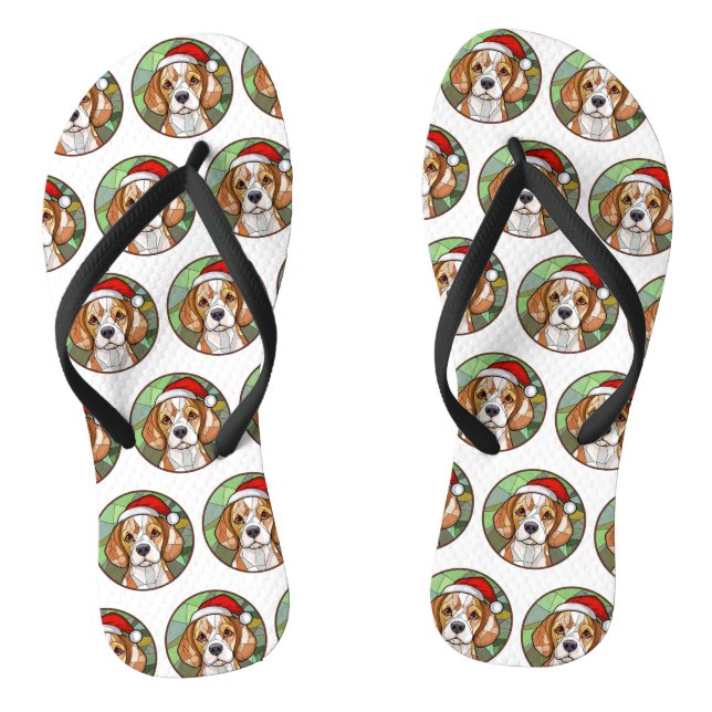 Chanclas Alegre canino encantador: Navidades con temática b (Plantilla)