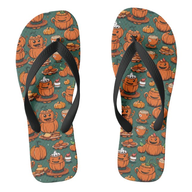 Chanclas Alegría del Fiesta del Monstruo de la Calabaza Vin (Plantilla)