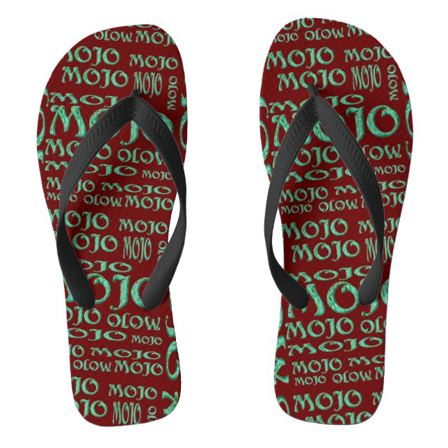 Chanclas Aletas rojas de labios rojos mojo (Plantilla)