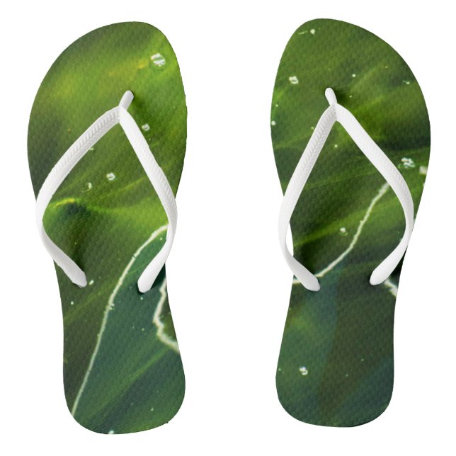 Chanclas Alga verde y efecto acuático (Plantilla)