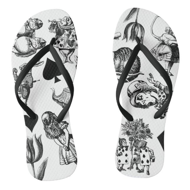 Chanclas Alice White Rabbit Wonderland Classic (Plantilla)
