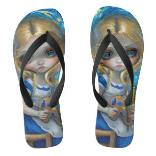 Chanclas "Alicia en un Nocturne Van Gogh"
