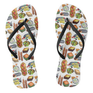 Chanclas Alimentos mediterráneos griegos Imprimir cocina gr
