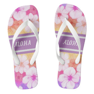 Chanclas Aloha de la flor hawaiana 01
