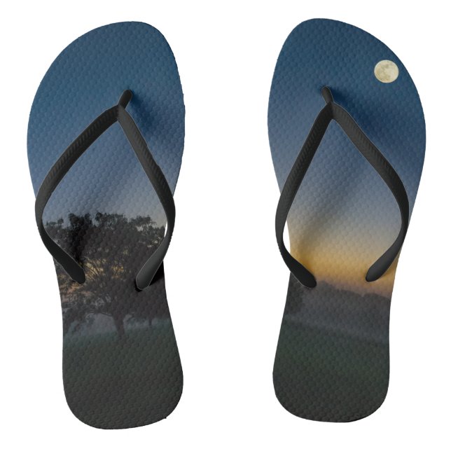 Chanclas Amanecer De Verano Con Luna (Plantilla)
