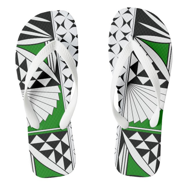 Chanclas Amanecer del sudoeste en verde (Plantilla)