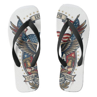 Chanclas America 250th Anniversary Patriotic 1776 Freedom 