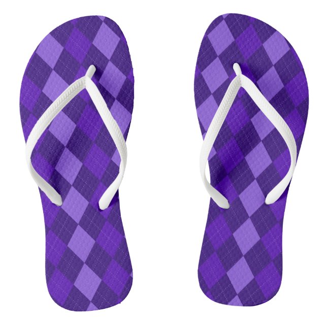 Chanclas Amethyst Purple Argyle (Plantilla)