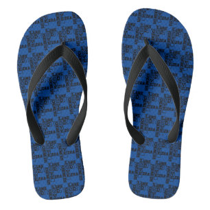 Chanclas Amor De Dios Biblia Crossword Blu All-Over Unisex