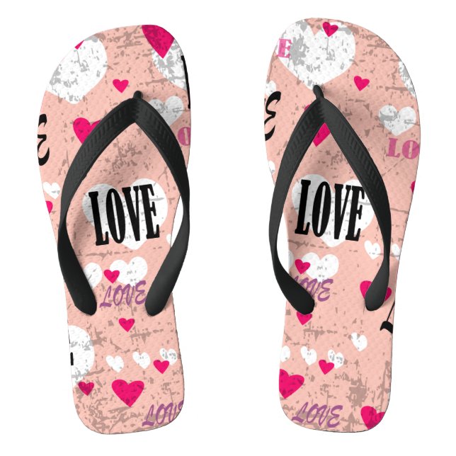 Chanclas Amor el día de San Valentín (Plantilla)