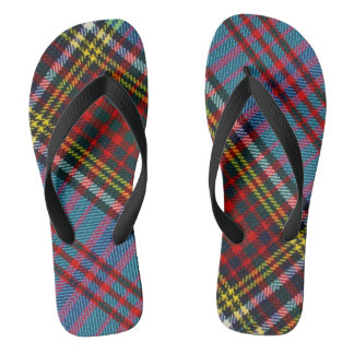 Chanclas Anderson Clan Tartan Adultos Flip Flops, Wide Stra