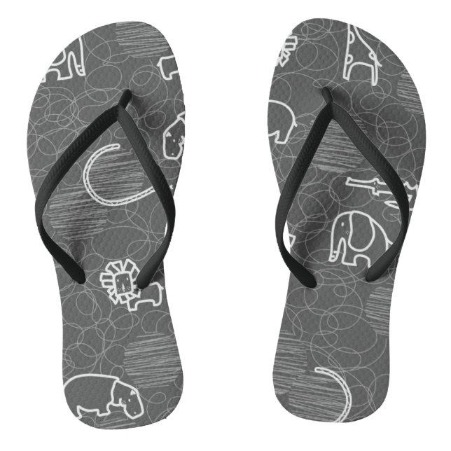Chanclas animales 5 del safari (Plantilla)