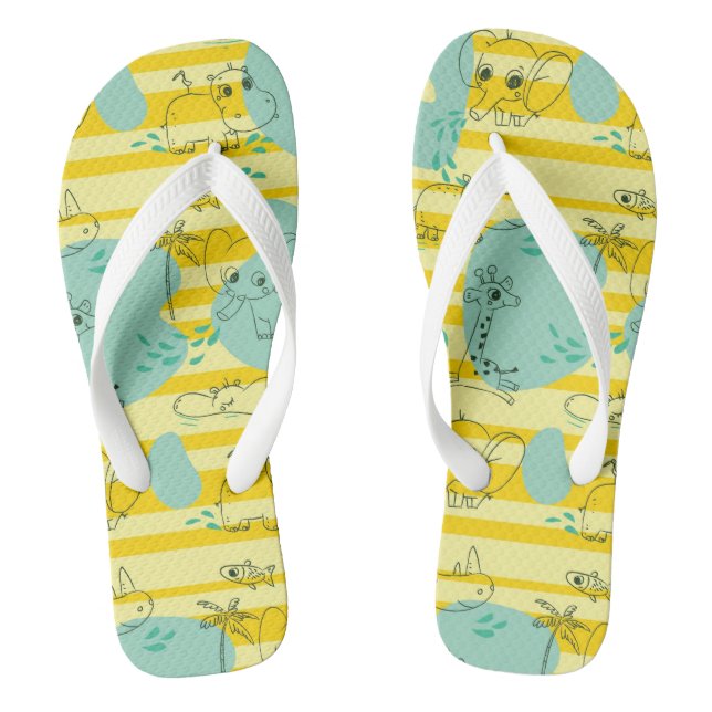 Chanclas Animales con agua dulce 2 (Plantilla)