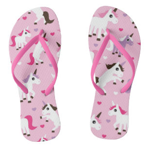 Chanclas antecedentes de niños de ilustracion de unicornio