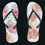 Chanclas Aqua fleur<br><div class="desc">patrón, rosa, flor, giratoria, ducha de bebé, bonito, natural, cumpleaños, boda, st valentin</div>