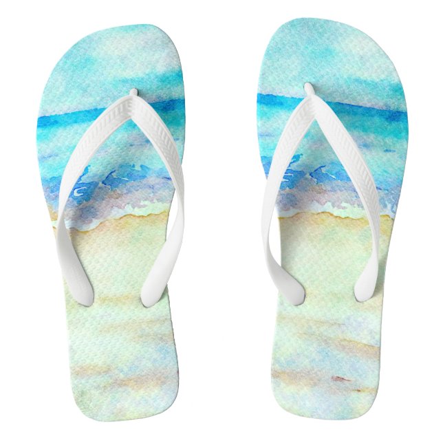 Chanclas *~* AR7 Beach Sea Shore Waves Nautical Artsy (Plantilla)