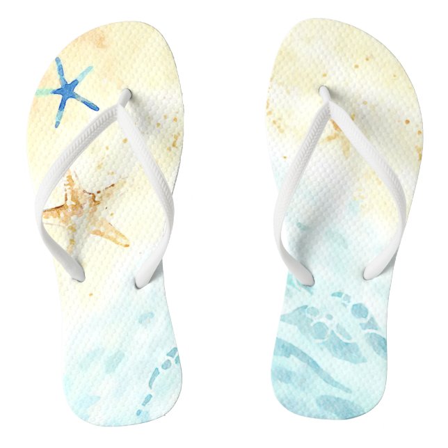 Chanclas *~* AR7 Mar Beach Shore Star pez Nautical (Plantilla)