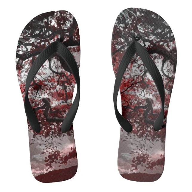 Chanclas Árbol de cerezo rojo (Plantilla)