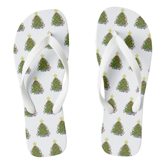 Chanclas árbol de Navidad (Plantilla)