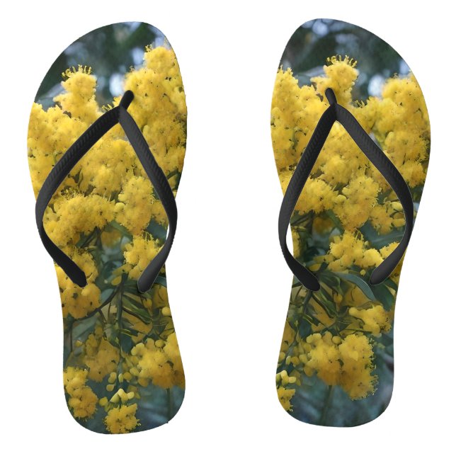 Chanclas Árbol de wattle amarillo australiano, troncos (Plantilla)