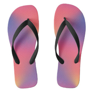 Chanclas Arcoiris de colores formas de diamantes
