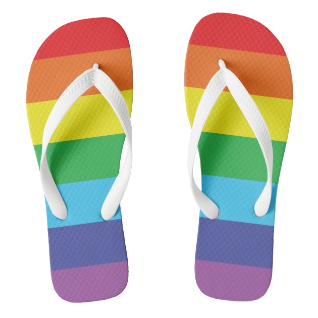 Chanclas Arcoiris Flip Flops Zazzle.es