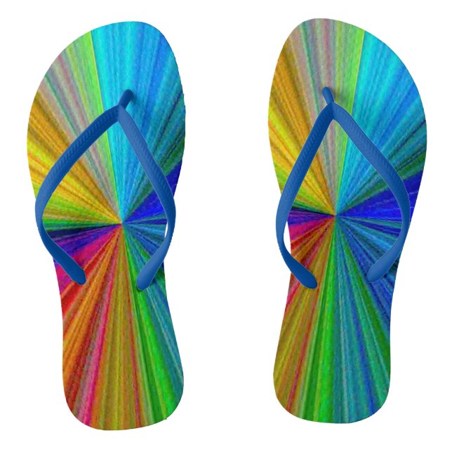 Chanclas Arcoiris gradiente circular (Plantilla)