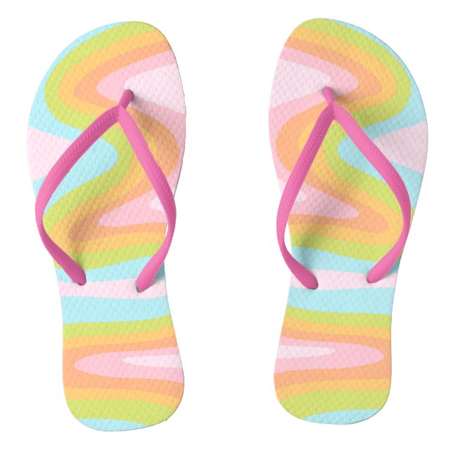 Chanclas Arcoiris pastel (Plantilla)